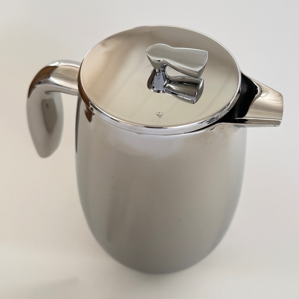 Vintage Bodum C Jorgensen Stainless Steel French Press 4 Cup Double Wall EUC